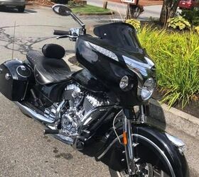 2017 indian chieftain limited thunder black, Windshield Down
