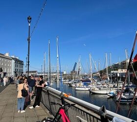 North Quay at Douglas Harbor is a lovely place for some post-racing Cask Ales." Photo by Andrew Capone.