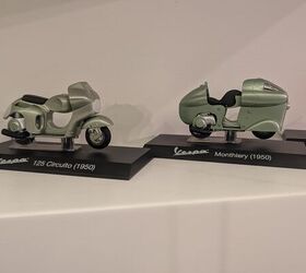 roman holiday the vespa museum in rome, 1950 Vespa 125 Circuito and Vespa Montlhery