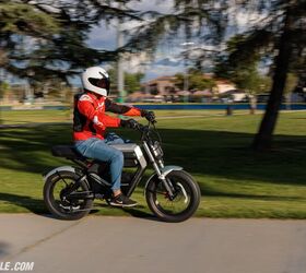 The beauty of an e-bike is that it’s so quiet, nobody notices me. Good luck riding through a park on a gas-powered mini bike.