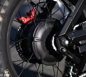 The hub-mounted motor is small, but packs a punch — 73.7 lb-ft. of it in the Pro model.