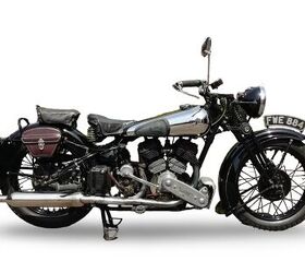 A 1939 Brough Superior 982cc SS80 Special, sold for £49,450 (including premium).