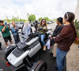 international female ride day three wheels one mission