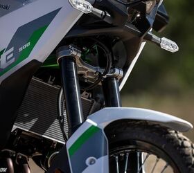 Kawasaki used an aluminum lower triple on the KLE500 to cut weight.