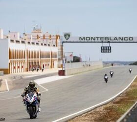 Braking at the end of a straight this long is tough on any braking system, let alone a stock one with stock pads.