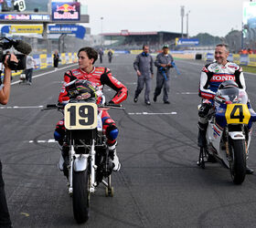 going old school classic honda race bikes in france gallery