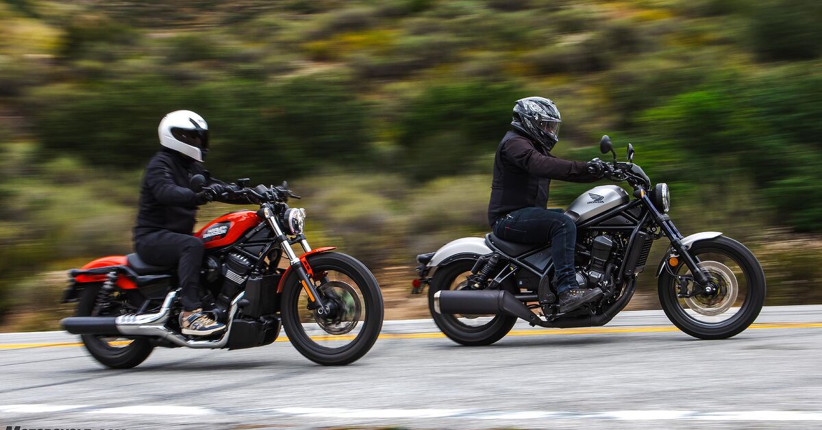 The $10,000 Question: Harley-Davidson Nightster vs. Honda Rebel 1100 | Motorcycle.com The $10,000 Question: Harley-Davidson Nightster vs. Honda Rebel 1100 | Motorcycle.com