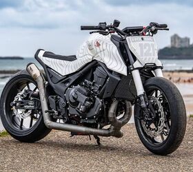 custom honda cb750 hornets at wheels and waves 2026 gallery, White Venom Honda Germany x Motocrew