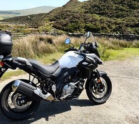 The author’s trusty Suzuki V-Strom 650, off the grid up Druidale way. Photo by Andrew Capone.
