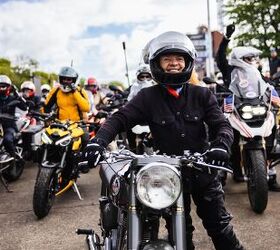 Female American riders for the Legacy Lap included Amanda Knapp land speed record holder Erin Sills Kuykendall.  Photo by IOM TT Press.