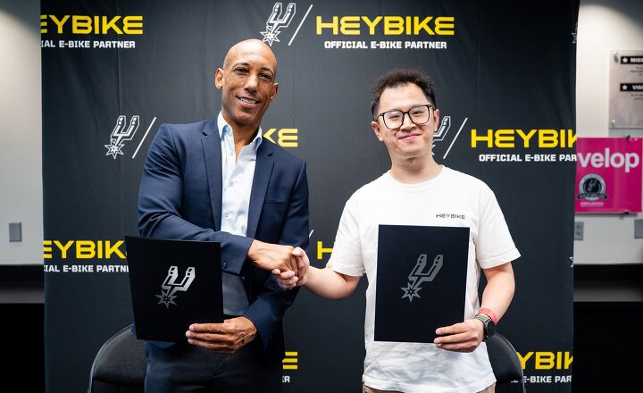 electric dirt bike maker heybike partners with the san antonio spurs