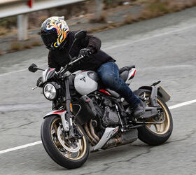 highs and sighs 2026 triumph trident 800, Sigh A long tank and short seat don t lend to much movement while in the saddle