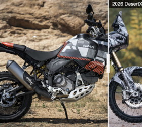Ducati confirmed the 2026 DesertX will adopt a new suspension system