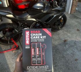 "Great little kit for cleaning/lubing your motorcycle chain—highly recommend to all my fellow riders out there"