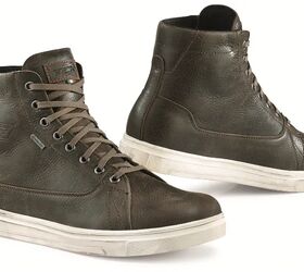 These boots deliver the look of well-worn leather sneakers, but beneath the casual exterior lies serious motorcycle-ready technology