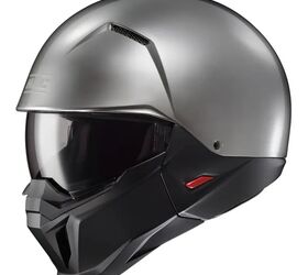 This versatile helmet is equipped with a push-and-slide detachable mask, integrated top and mouth vents, a double D-ring chinstrap, and specialized grooves