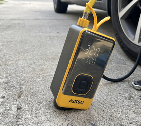 "Now, with this little device, I can take care of tire pressures before heading out on a ride"
